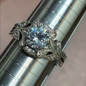 Beautiful 925 CZ Engagement Style Ring